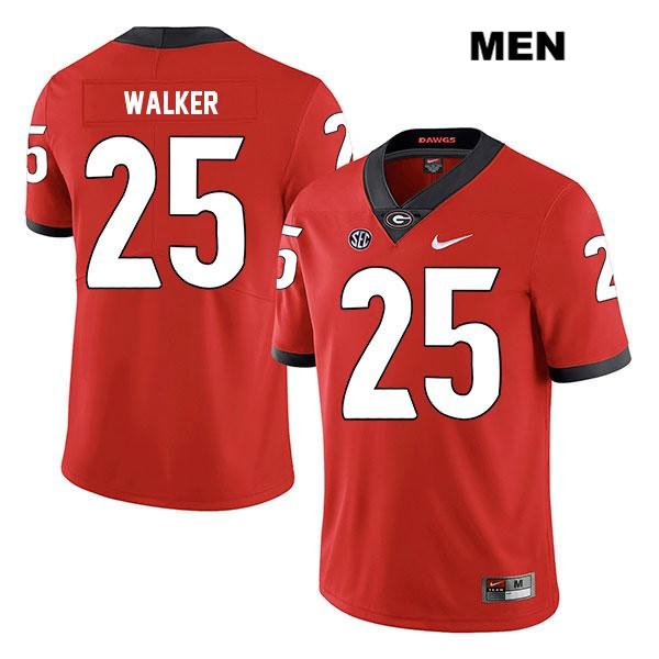 Georgia Bulldogs Men's Quay Walker #25 NCAA Legend Authentic Red Nike Stitched College Football Jersey SUV8656VY